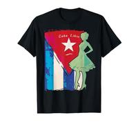 Chemise Drapeau Cuba Libre Cubanita T-Shirt Graphique avec Valeur