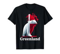 Chemise Drapeau du Groenland, Carte du Groenland, pour Homme et Femme T-Shirt