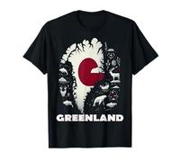 Chemise Drapeau du Groenland, Carte du Groenland, pour Homme et Femme T-Shirt
