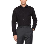 Chemise Droite En Coton Seidensticker - Noir - 42