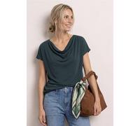 Chemise dropped shoulder avec cascade sur le devant