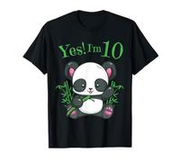 Chemise du 10e anniversaire des enfants Panda des filles T-Shirt