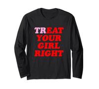 Chemise « Eat Treat Your Girl Right » Manche Longue