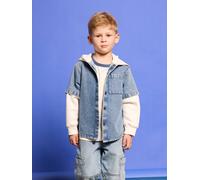 VERTBAUDET Chemise Effet Superposition avec Capuche garçon Double Stone 14A