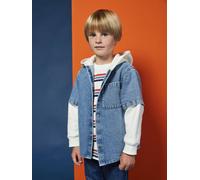 Chemise effet superposition avec capuche garçon double stone 3A