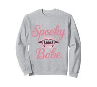 Chemise effrayante pour bébé Motif lèvres de Vampire Rose Halloween Sweatshirt