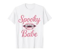 Chemise effrayante pour bébé Motif lèvres de Vampire Rose Halloween T-Shirt