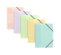 Chemise Elast Oxford School Life A6 PP Opaque Assorti Pastel Pav