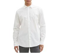 Chemise en coton blanche à pois avec une coupe droite et fermeture boutonnée 3XL
