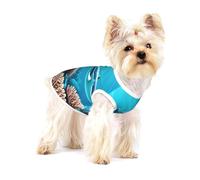 Chemise en coton pour petit animal de compagnie Motif baleines des mers profondes Taille S - Respirante, douce, confortable et élégante pour un usage quotidien