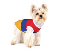 Chemise en coton pour petit chien avec imprimé drapeau de l'Arménie - Doux et respirant - Sans manches - Pour chiot, chat et chihuahua