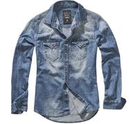 Brandit Riley Denim Long Sleeve Shirt Bleu 2XL Homme