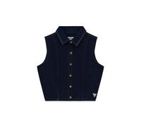 Chemise en denim raccourcie sans manches femme Guess Bleu XS