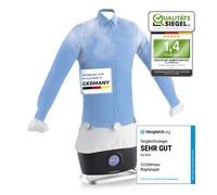 CLEANmaxx Pro Steam - Fer à repasser automatique pour chemises et chemisiers - Avec fonction vapeur et écran tactile - Réduit les odeurs, désinfecte, lisse, sèche et rafraîchit