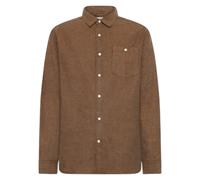 Chemise en flanelle de coton KnowledgeCotton Apparel Fishbone - GOTS Marron 2XL
