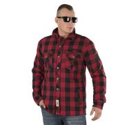 §Chemise en Flanelle West Coast Choppers Dominator Aramid Riding Rouge-Noir§