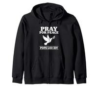 Chemise en Forme de Colombe catholique « Priez pour la Paix » du Pape Léon XIV Sweat à Capuche