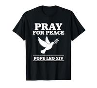 Chemise en Forme de Colombe catholique « Priez pour la Paix » du Pape Léon XIV T-Shirt
