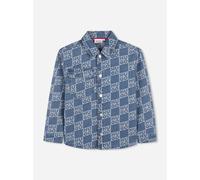 HUGO Chemise en denim enfant à logos revisités partout - Style G01004/Z2508A, G01004 Fantaisie 114