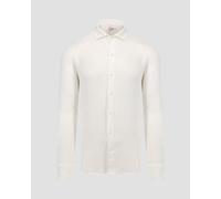 Chemise En Lin Blanche Pour Hommes Mc2 Saint Barth Pamp001-01520f
