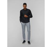 Chemise En Lin Bleu Marine Pour Hommes Hugo Boss C-liam-s-bd-c 50529137-404
