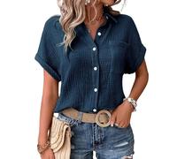 Chemise en Lin, Chemisier Noir Femme Chic et élégant, Tee Shirt Femme Grande Taille, Chemisier, Clair Bleu Tshirt, Tunique Voile, Haut, Chemise Jabot, Hauts à Lacets pour Femmes, Chemises, Haut Rouge