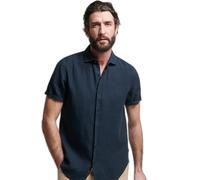 Superdry Studios Casual Linen Short Sleeve T-shirt Bleu M Homme