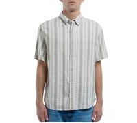 Chemise en lin Gris/Blanc Homme Teddy Smith Pietro Stripe S