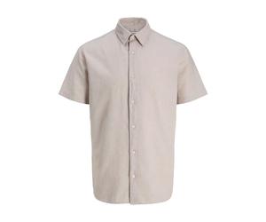 Chemise en lin mÃ©langÃ© Jack & Jones Breeze Beige XL