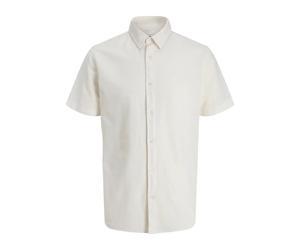 Chemise en lin mÃ©langÃ© Jack & Jones Breeze Blanc M