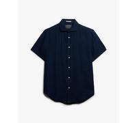 Superdry Chemise en lin Riviera Bleu Taille S