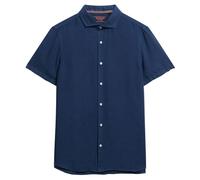 Superdry Chemise en lin Vacation Homme manches courtes Bleu XL