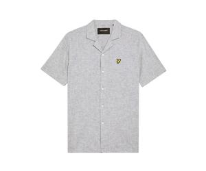 Chemise en mÃ©lange de lin Lyle & Scott Oxford Bleu XS
