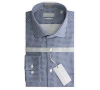 Chemise en maille imprimÃ©e slim Michael Kors Bleu 44