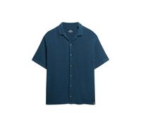 Chemise en maille texturÃ©e Superdry Bleu L