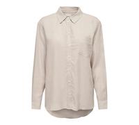 ONLY ONLTOKYO L/S Linen Blend Shirt PNT Noos Blouse, Moonbeam, L Femme