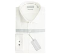 Chemise en piquÃ© slim Michael Kors Solid Blanc 42