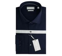 Chemise en piquÃ© slim Michael Kors Solid Bleu 41