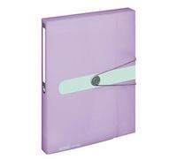 Chemise En Plastique Transparent Format A4 Avec Dos De 4, Lilas 4,5 Cm Herlitz 11408994