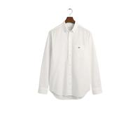 GANT Chemise Reg Poplin, coupe regular, manches longues, col boutonné, Blanc L Homme