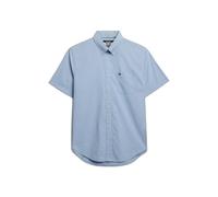 Superdry Preppy Poplin Short Sleeve Shirt Bleu L Homme