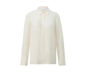 Chemise en viscose à plis plats et patte de boutonnage cachée femme COMMA Blanc 44