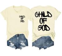 Chemise enfant de Dieu Chemises chrétiennes pour hommes et femmes, Jaune crémeux - VT-1, XXL