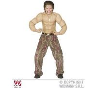 Widmann T-shirt musclé enfant Super Muscle – effet six-pack – 5-7 ans Beige
