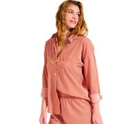 Chemise estivale manches longues femme Lisca Lascari Rouge L