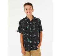 Chemise Eternal Shred Manches Courtes Garçon Noir Délavé 10A