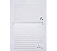 Chemise - Exacompta - A4 - Papier Recyclé - 100 Chemises - Blanc