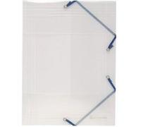 Chemise Exacompta - Chemise 3 rabats Elastique Polypro Translucide 24x32cm Cristal G