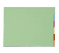 Chemise Exacompta - Paquet de 10 jeux de 6 chemises assorties à Onglets pour classement en Armoire G