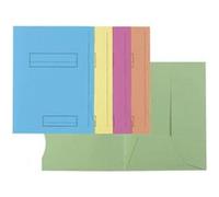 Exacompta 10250 Super Chemise carte semi rigide 240 x 320 mm 210 g Imprimées 2 Rabats Canari Lot de 50